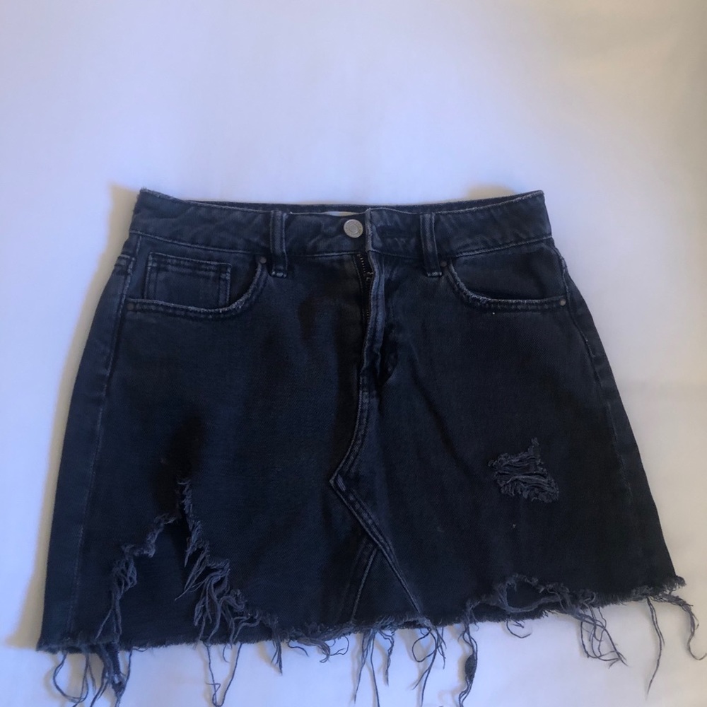Pacsun black denim skirt